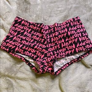 ‘Happy Holidays’ Pajama Shorts
